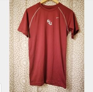 Nike FSU garnet short sleeve athletic shirt Large